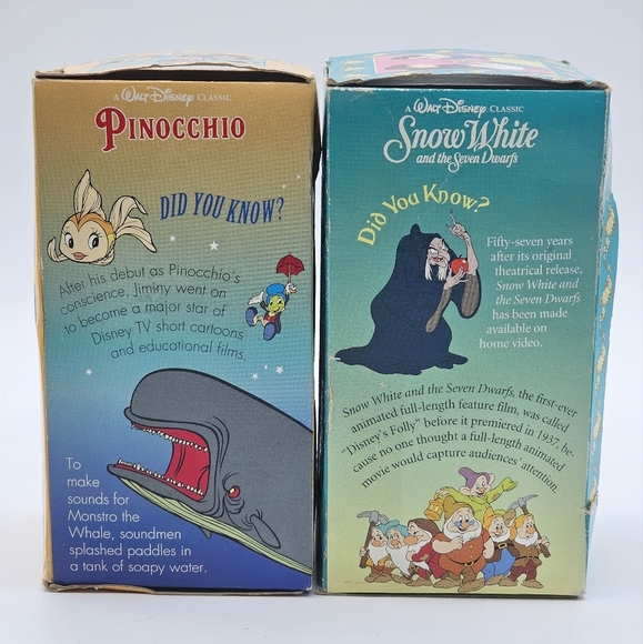 Vintage 1994 Disney Burger King Pinocchio & Snow White Collectors Series Cups - Picture 4 of 10